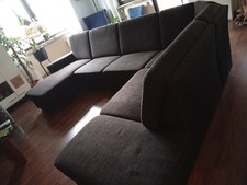 Wohnlandschaft mit Relax-/und Schlaffunktion - Federkern mit Bettkasten