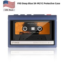 FiiO Deep Blue SK-M21C Retro Cassette-style Protective Case for M21 Player USA