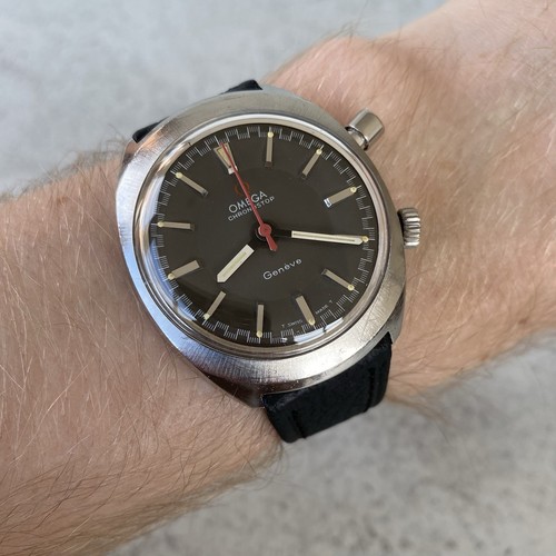 1968 Omega Genève Chronostop 145.009 Manual Wind Cal.865 Swiss Watch - Picture 2 of 24