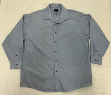 Arrow Men's Regular Fit Dress Shirt Gray Wrinkle Free Size XL 17-17.5 32/33