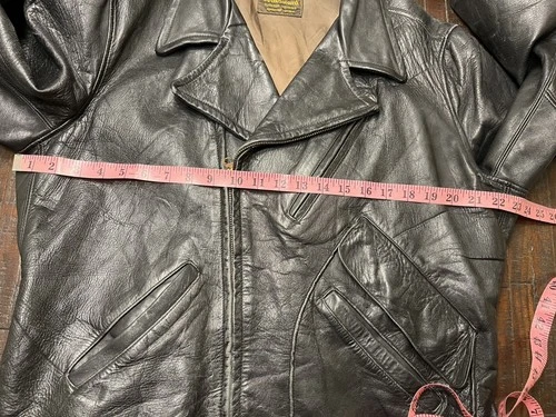Mid 1940s Windward Horsehide D Pocket Motorcycle/Aviator Jacket - Picture 18 of 24
