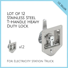LOT OF 12 T Handle Heavy Duty Lock Stainless Steel Electricity station Truck 215