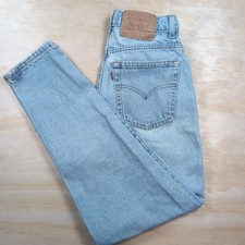 Vintage 90s Levis Denim 521 Tapered Leg Jeans Women's Size 10 Short 28" Inseam