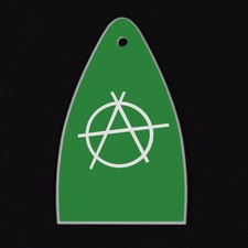 GUITAR TRUSS ROD COVER Engraved Etch Paul Reed Smith PRS USA - ANARCHY GREEN