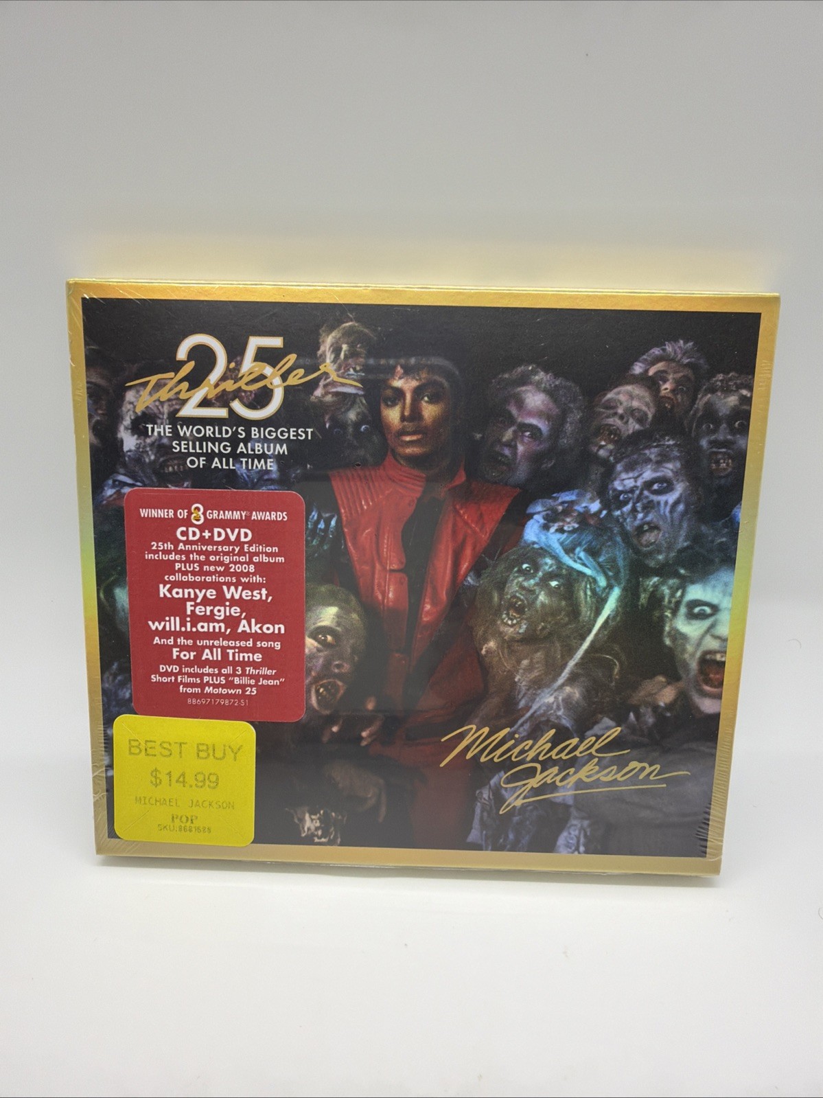 Michael Jackson Thriller 25 CD/DVD combo SEALED NEW 2008 Kanye akon fergie