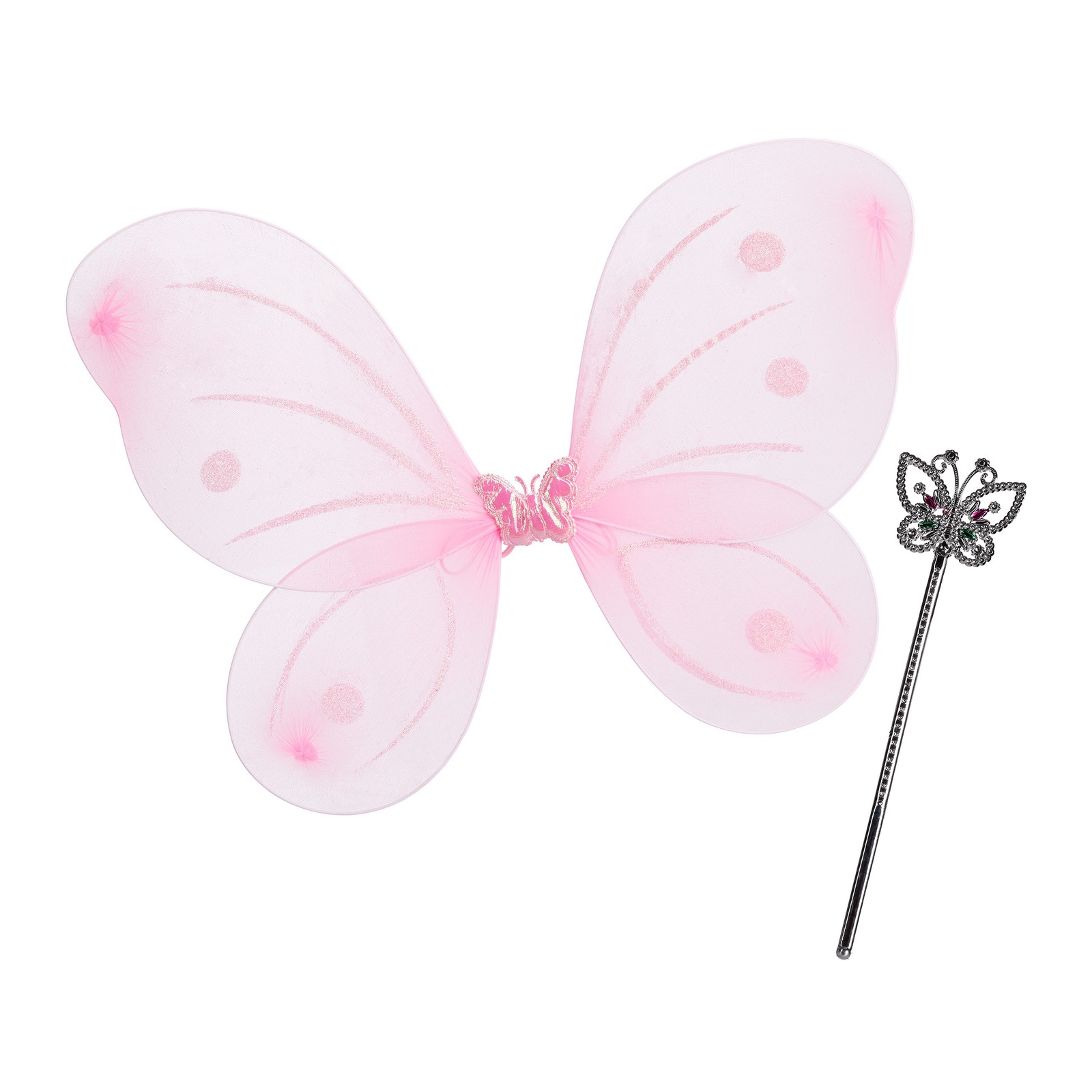 2 pares alas hada rosa varita Disfraz hada niña Alas mariposa Disfraz mariposa