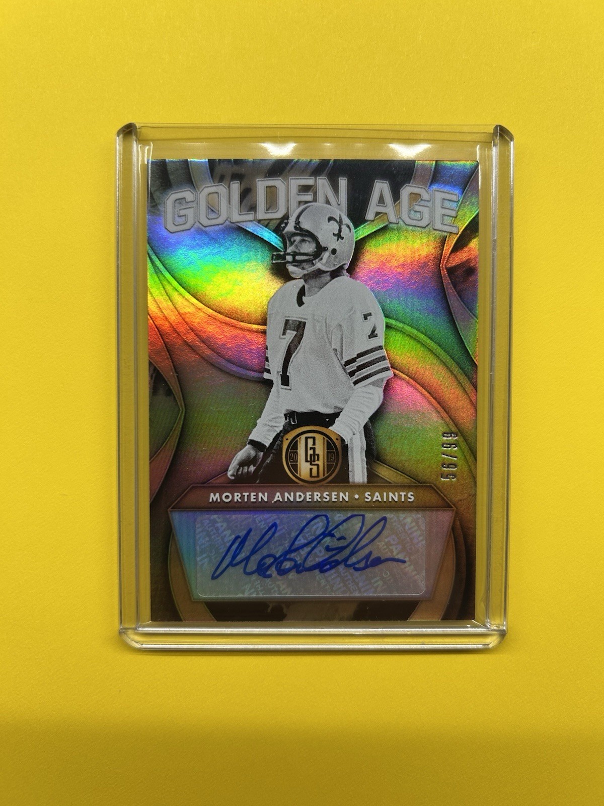 2019 Panini Gold Standard - Golden Age Autographs Morten Andersen #GAA-MA /99