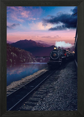 See Zug Gerahmtes Wandbild Poster Leinwanddruck Bild