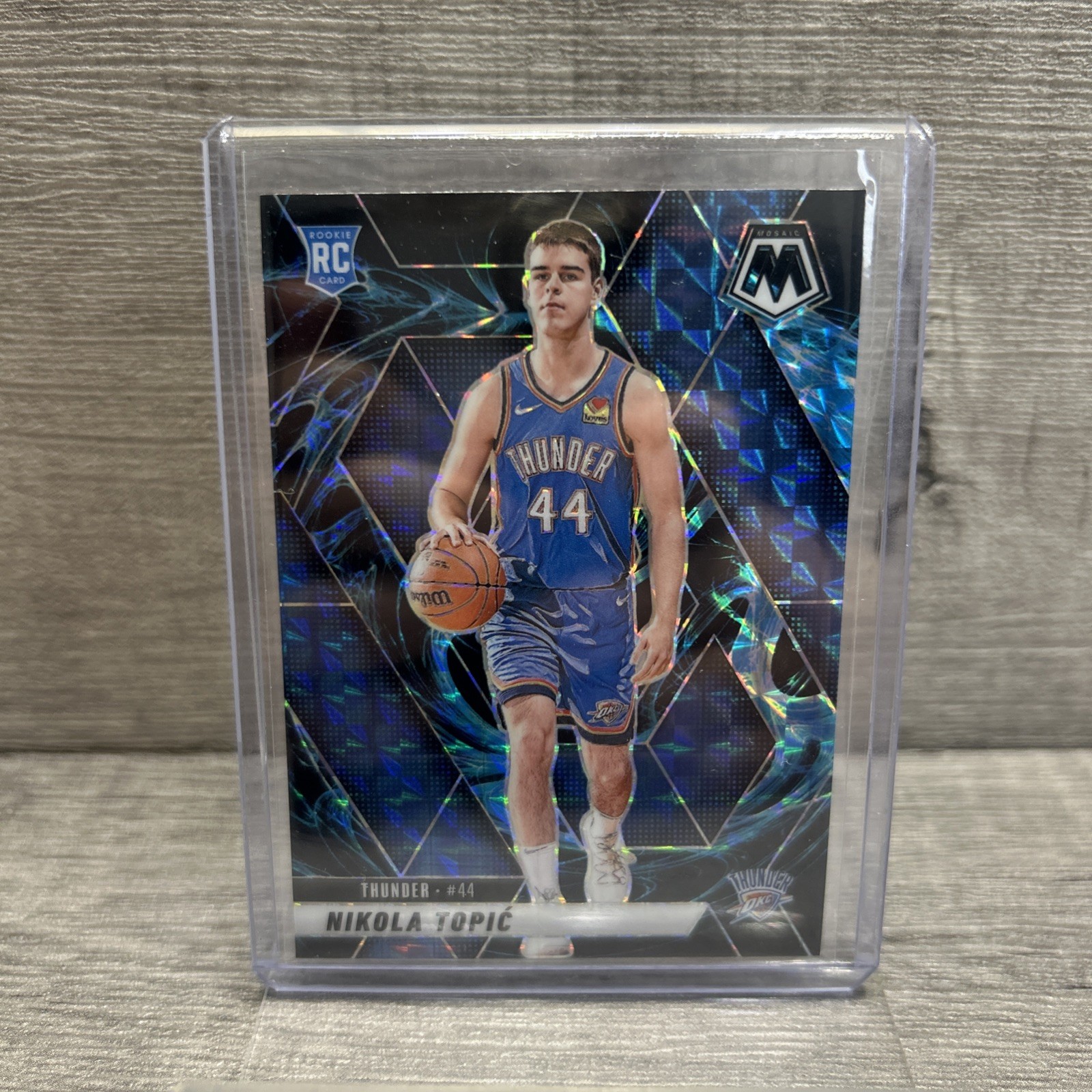 2024-25 Panini Mosaic Nikola Topic #242 Rookie Genesis SSP Case Hit - Thunder