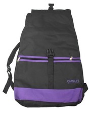 Omnilife Black Purple Hiking Backpack Buckle Zip Closure Polyester Pockets