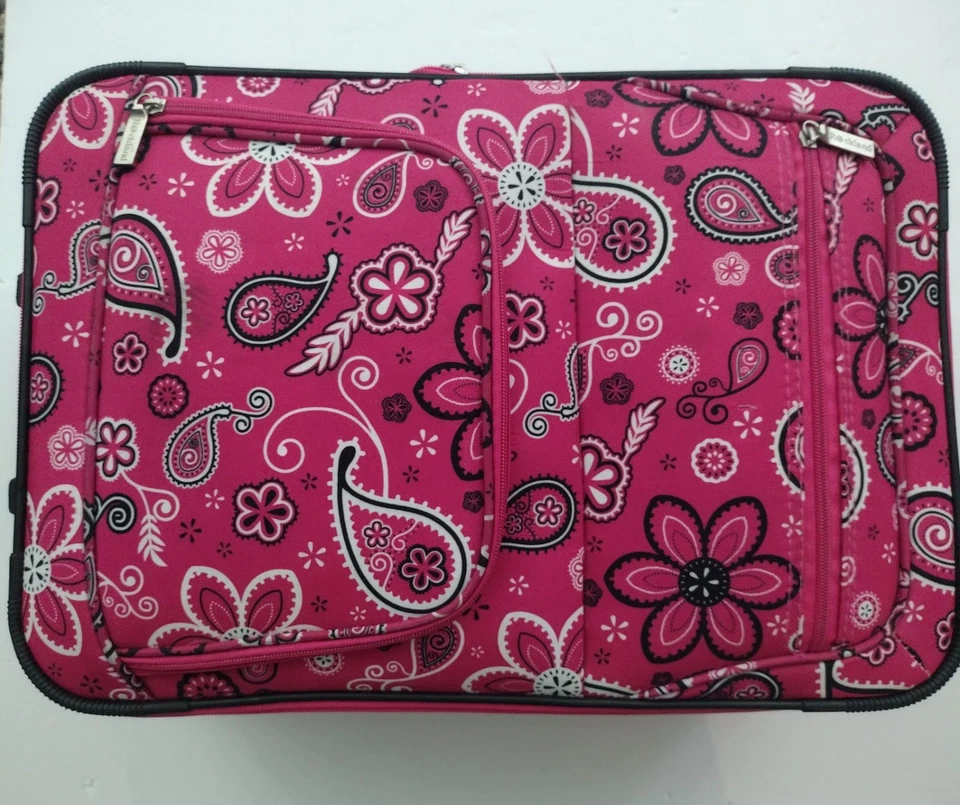 Maleta Rockland Rolling (impresión floral rosa)  Foto 2 de 4