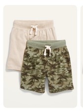 Old Navy Toddler Size 5T ~ 2 Pack Functional Drawstring Jersey Shorts NWT