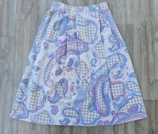 Vintage Koret Womens Sz 6 Skirt Paisley Colorful Made In USA