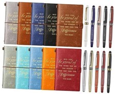 20 Pcs Employee Appreciation Gifts Leather Journal with Pens Bulk 10 Travel