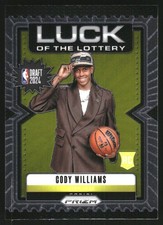2024-25 Panini Prizm Luck of the Lottery #7 Cody Williams - BSK