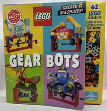 LEGO Gear Bots Kit-STEM Kinetic Model Building Set, 62 LEGO Pieces, Instructions