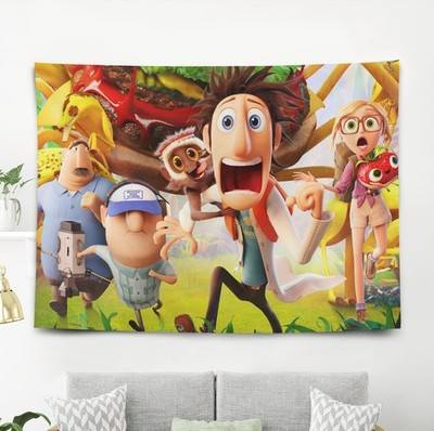 Cloudy with a Chance of Meatballs Wandteppich Wandbehang Schlafzimmer Wandkunst