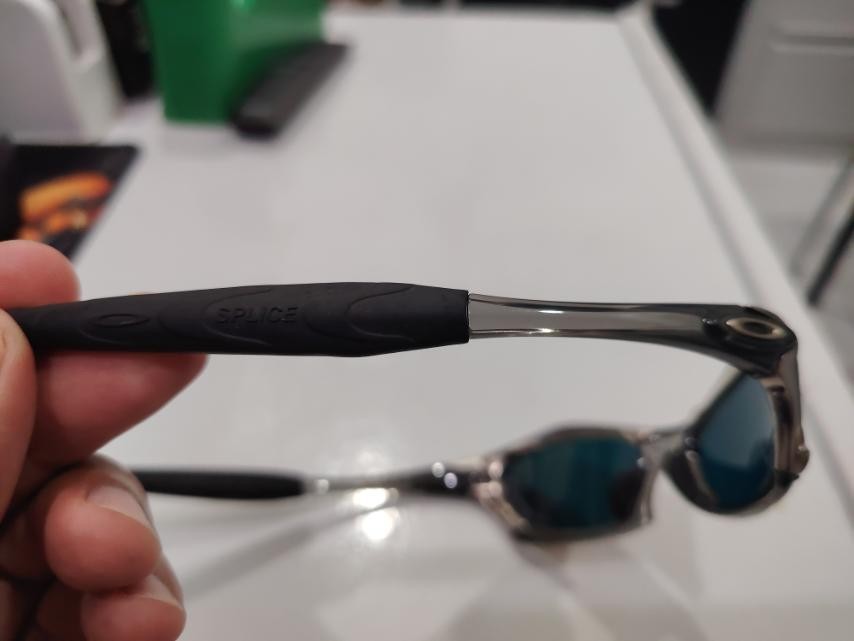 Vintage Oakley Splice Sunglasses - Polished Chrome / Fire Iridium