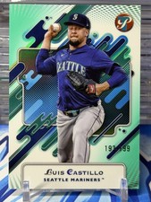 2025 Topps Pristine Luis Castillo #230 Aqua Refractor 193/199 Mariners