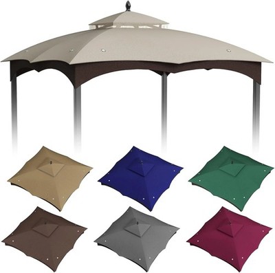 10X12Ft Canopy Replacement Top for Lowe'S Allen Roth Gazebo #GF-12S004B-1, Two T