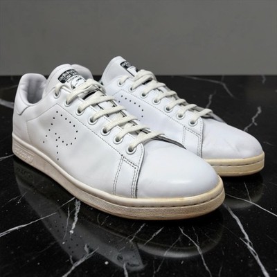 Adidas Raf Simons Stan Smith Mens 10 White Leather Perforated R Sneaker F34258