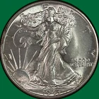 1943 Walking Liberty Half Dollar Brilliant Uncirculated BU Coin #41449