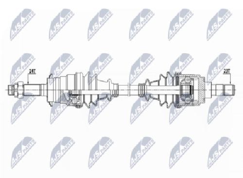 Original NTY Drive Shaft NPW-DA-001 For Daihatsu