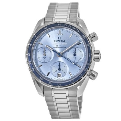 Omega Speedmaster Blue Dial Stainless Unisex Watch 324.30.38.50.03.001-SD