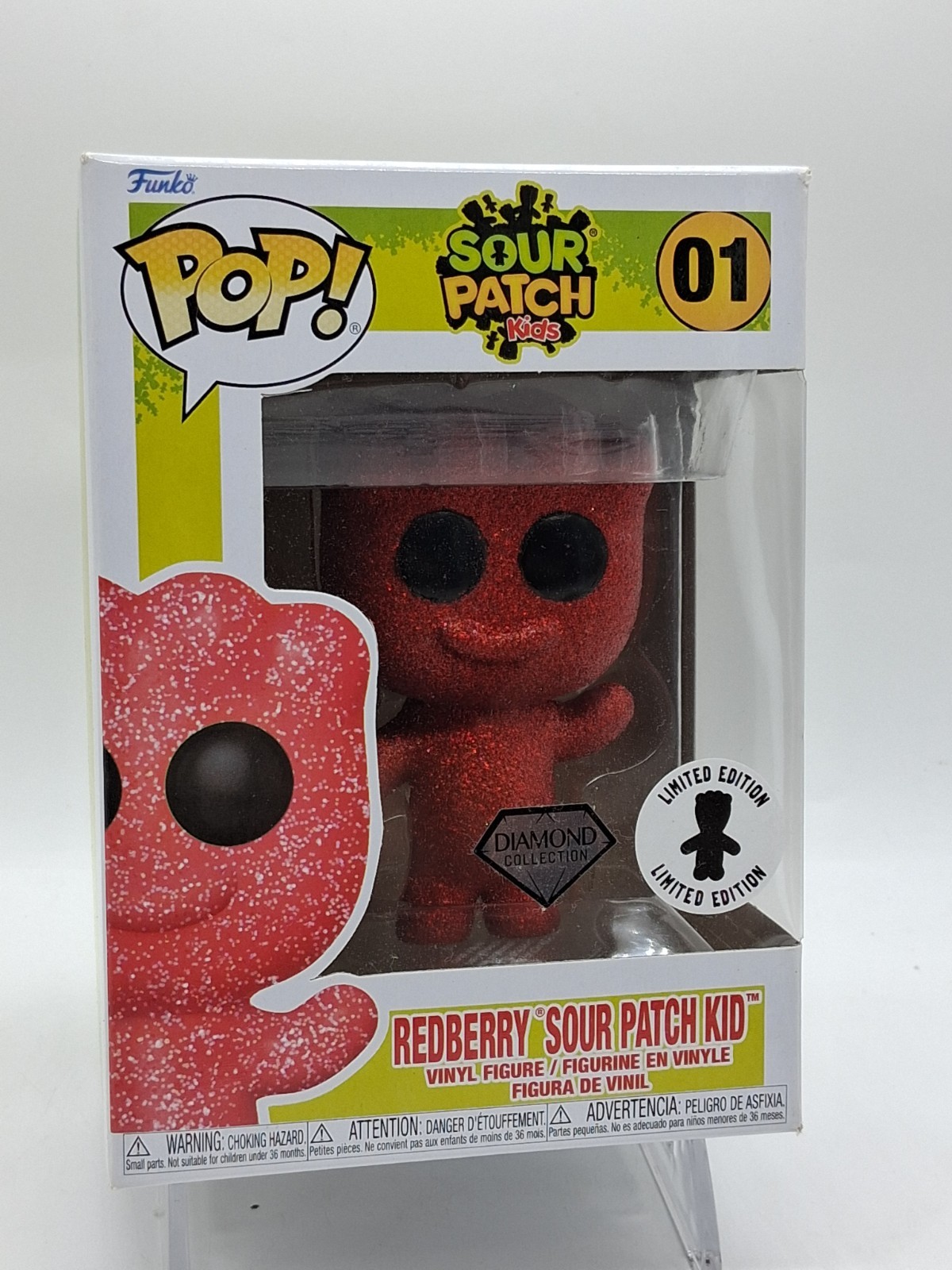 Funko Pop! Redberry Sour Patch Kid 01 Diamond Collection Limited Edition New