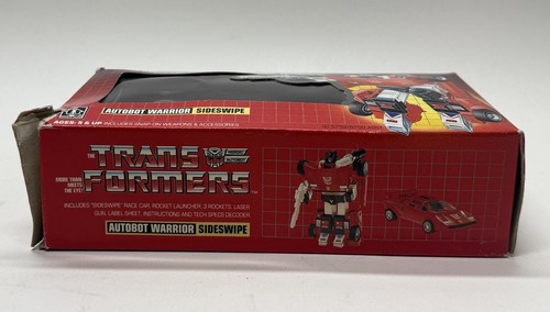 Transformers Original G1 1984 Pre Rub Autobot Car Sideswipe Complete In Box - Picture 5 of 13