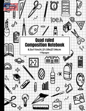 Quad Ruled Composition Notebook: Graph Paper Notebook 8.5 X 11 109 Sheets, Graph