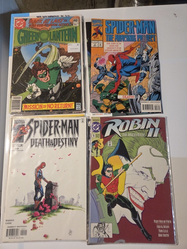 Old Comic Lot Spiderman Batman