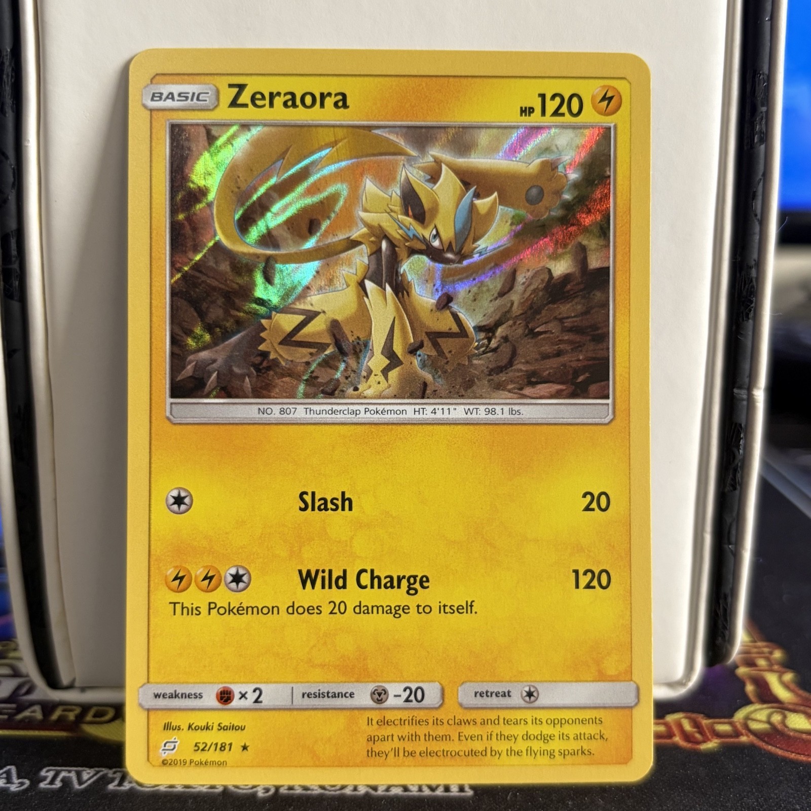 Zeraora 52/181 Holo Team Up Pokemon Card 