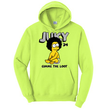 NEW STREETWEAR ON DEMAND BART JUICY NEON YELLOW Hoodie SMALL-4XLARGE MADE IN USA