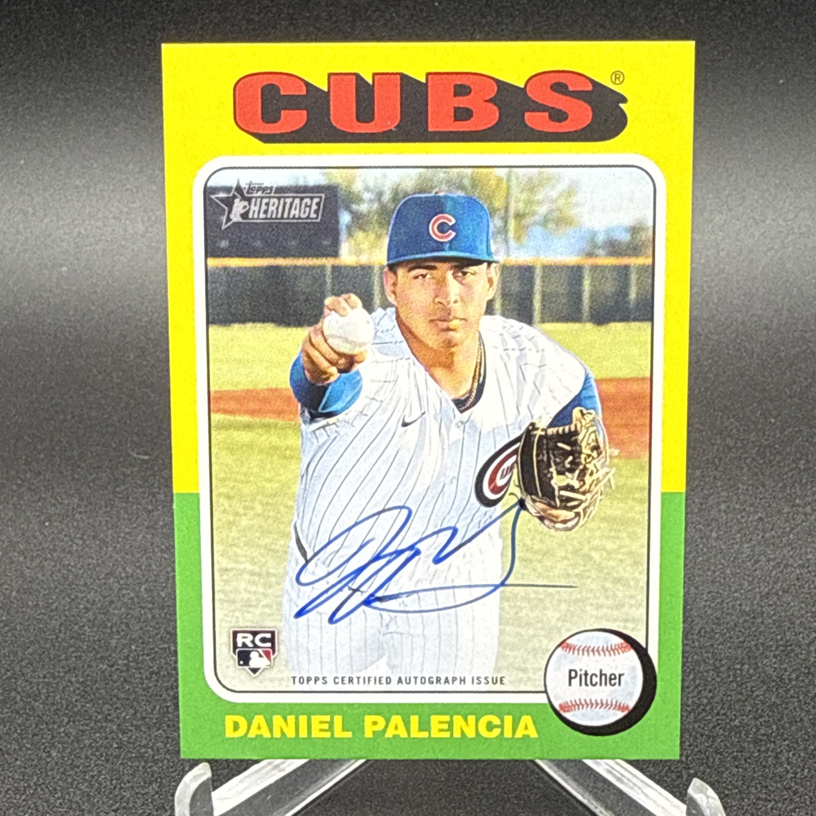 2024 Topps Heritage High Number Real One Autographs Daniel Palencia #ROA-DPA RC