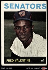 1964 Topps #483 Fred Valentine Senators 2 - GOOD