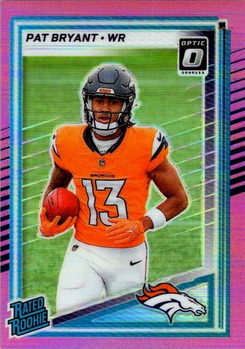 Pat Bryant 2025 Donruss Pink Optic Preview Rookie Card #336 - Broncos