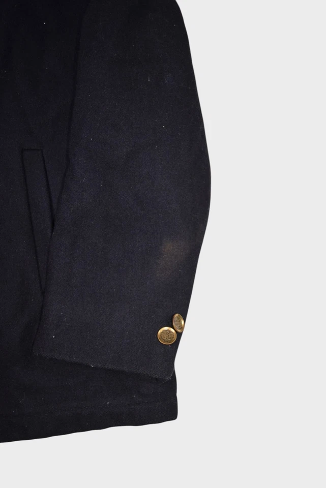 Chaqueta Berkray De Colección Para Hombre Mediana 42 Azul Marino Abrigo de Lana Ropa Deportiva Edredón Forrado Foto 3 de 4