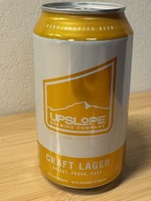 Upslope Craft Lager - Colorado - Empty Beer Can Bottom Opened