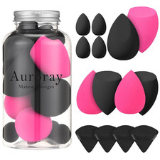 14 Pcs Makeup Sponges,Beauty Sponges Blender with 4 Pcs Powder Puff and 4 Pcs Mi