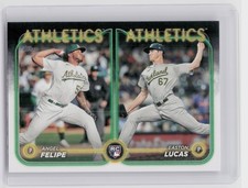 2024 Topps Update Easton Lucas  / Angel Felipe RC #US306 Athletics