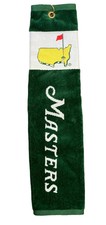 Masters Tri Fold Golf Towel - Green/White Script