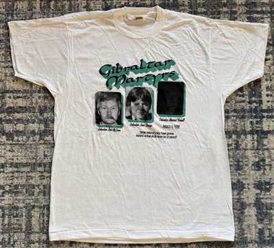 Vintage 1988 Gibraltar Martyrs T Shirt Sz XL The Troubles Sinn Fein Noraid Irish