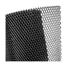 40 x 13" Car Grill Mesh, Aluminum Alloy 3 x 6mm Rhombic Hole Vehicle Black