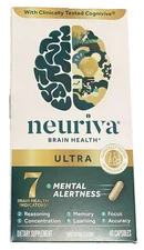 Neuriva Ultra Brain Health Mental Alertness Memory Focus 60 Capsules EXP 08/26+