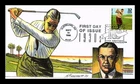 DR JIM STAMPS US COVER BOBBY JONES GOLF CHAMPION FDC WILDY HANK LASER COPY