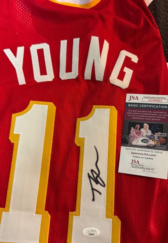 #11 Trae Young Autographed Jersey - Atlanta Hawks PG JSA Authenticated
