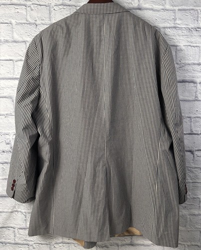 Orvis Men's Cotton Blend Blue Check Sport Coat Jacket 54 Long - Picture 2 of 10