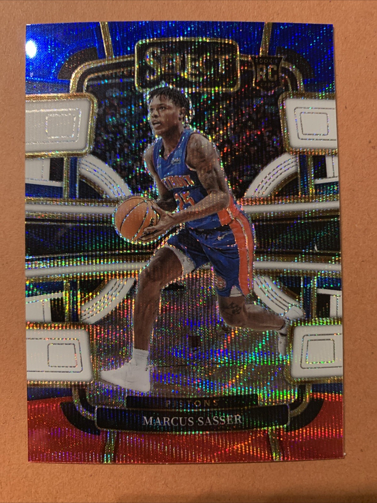Marcus Sasser Rookie Card RC 2023 Select Tri-color Prizm #70