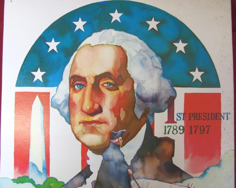 1976 VINTAGE USA POSTER OF GEORGE WASHINGTON ANDY WARHOL